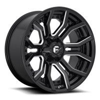 Fuel D711 Rage Gloss Black Milled