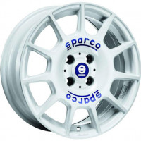 Sparco Terra White Blue Lettering