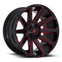 Fuel D643 Contra Gloss Black Red Tinted Clear