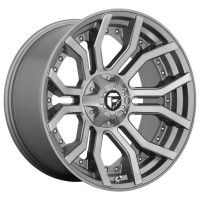 Fuel D713 Rage Platinum Brushed Gun Metal Tinted Clear