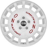 OZ Racing Rally Racing White Red Lettering - 1